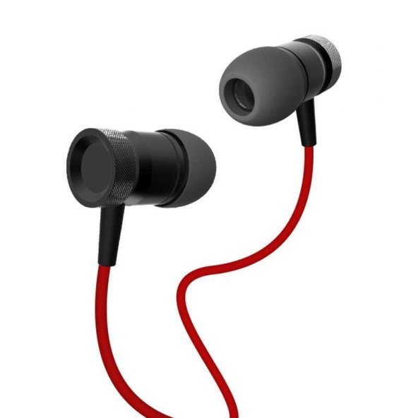 Xipin HX-730 3.5mm Mikrofonlu Kulaklık İçi Kulaklık(Siyah-Kırmızı