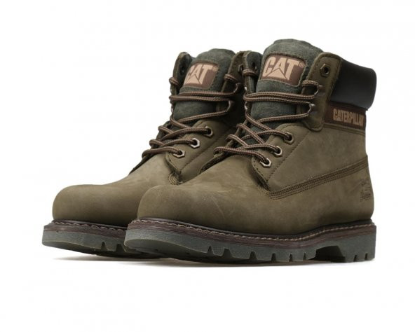 Cat Colorado Erkek Dark Olive (Koyu Yeşil) Nubuk Günlük Bot - 3