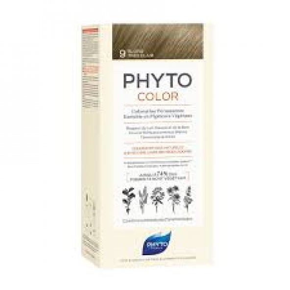 Phyto Color 9 Açık Sarı Bitkisel Saç Boyası YENİ SERİ