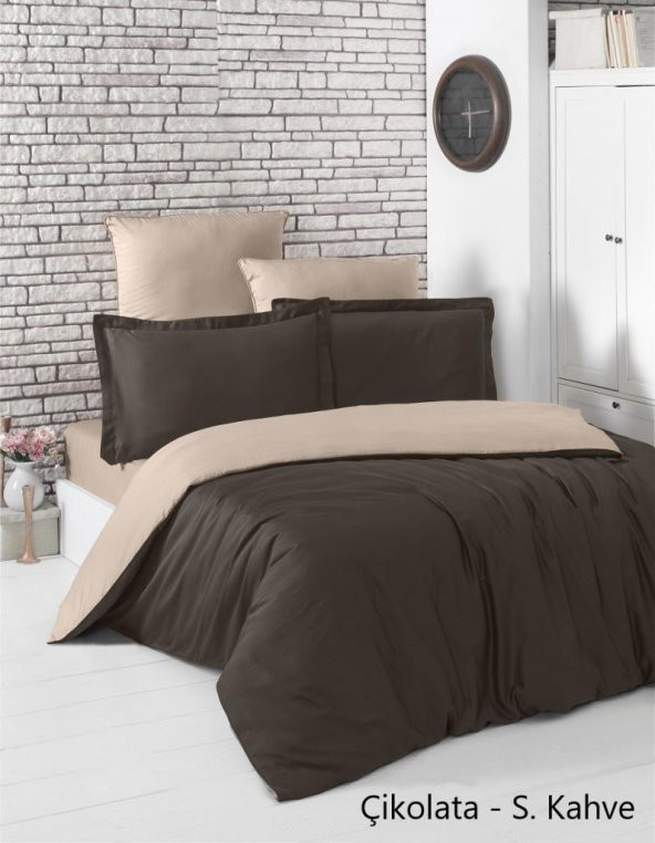 Karna Loft Çift Kişilik Mach Pamuk Saten Nevresim Takımı - 3