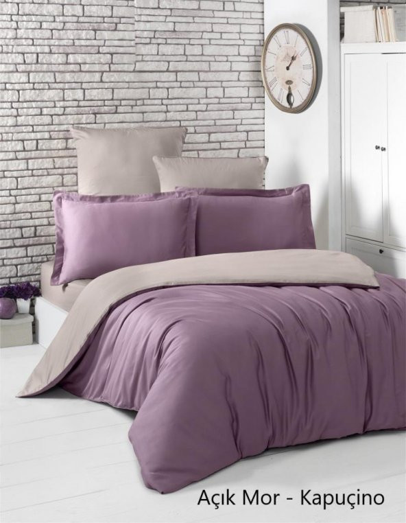 Karna Loft Çift Kişilik Mach Pamuk Saten Nevresim Takımı - 5
