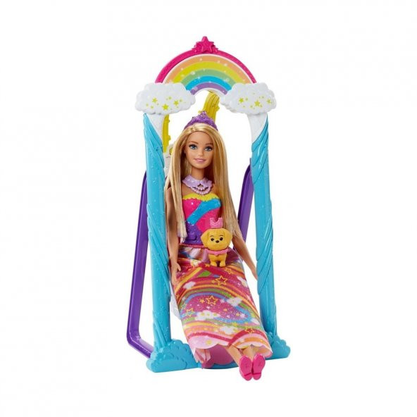Mattel Dreamtopia Gökkuşağı Prensesi Ve Salıncağı Barbie Bebek