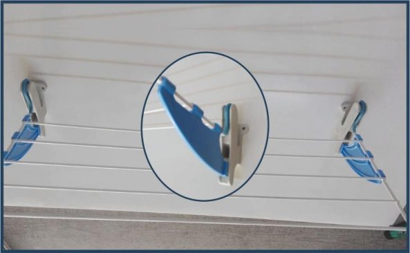 Kurufer Kalorifer Petek Çamaşır Kurutmalık + Duvar Montaj Aparatı - 2
