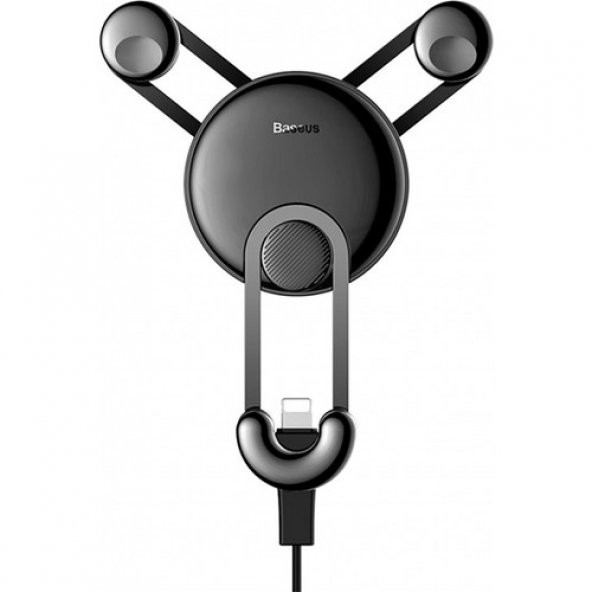 Baseus Lightning Kablolu Araç İçi Telefon Tutucu SULYSS-01 YY - 4