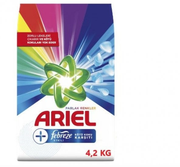 Ariel Çamaşır Deterjanı Febreze Etkili Renkli ve Beyaz 8400 Gram - 2
