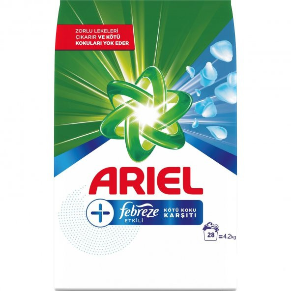 Ariel Çamaşır Deterjanı Febreze Etkili Renkli ve Beyaz 8400 Gram - 3
