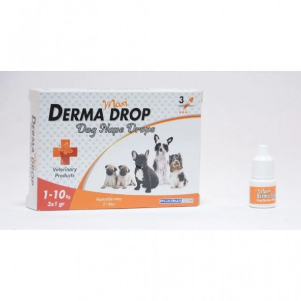 MAXİ DERMA KÖPEK ENSE DAMLASI 1-10 kKÖPEKLER İÇİN