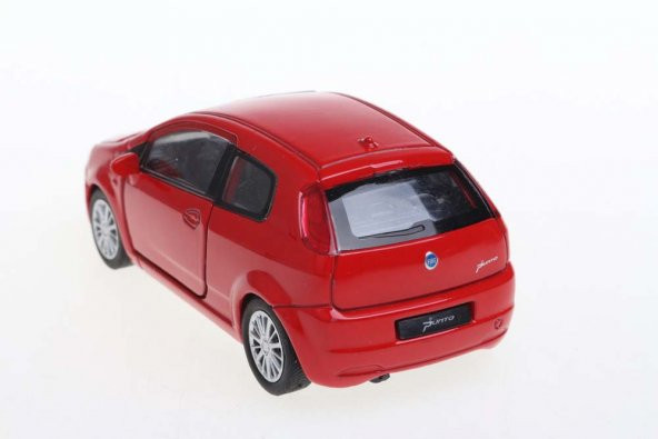 Welly Fiat Punto 1:36 Model Araba -Kırmızı - 3