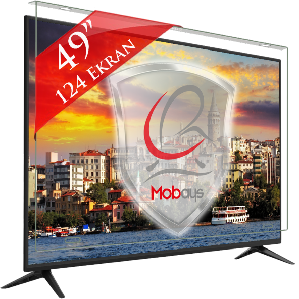 Mobays Tv Ekran Koruyucu 124 Ekran (49”inch) Tv Koruma Camı TEK-3049