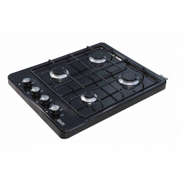 Set Üstü Ocak Dört Gözlü Siyah Lpg Tüp Uyumlu Erato - 3