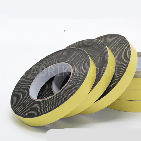 Yapışkan Kapı Pencere Bandı / Sünger Bant / EPDM-4*20mm 10 Metre Uzunluk