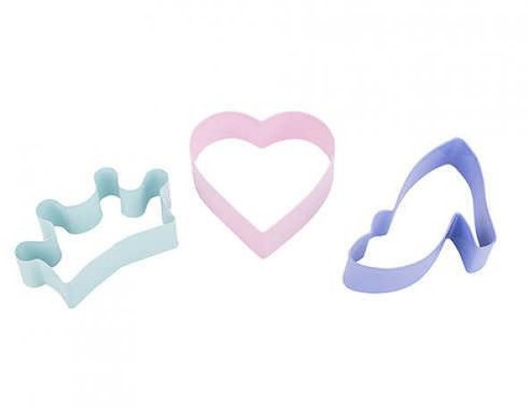 TANTİTONİ 3 PARÇA KARIŞIK ŞEKİLLİ PASLANMAZ ÇELİK KURABİYE KALIBI SETİ