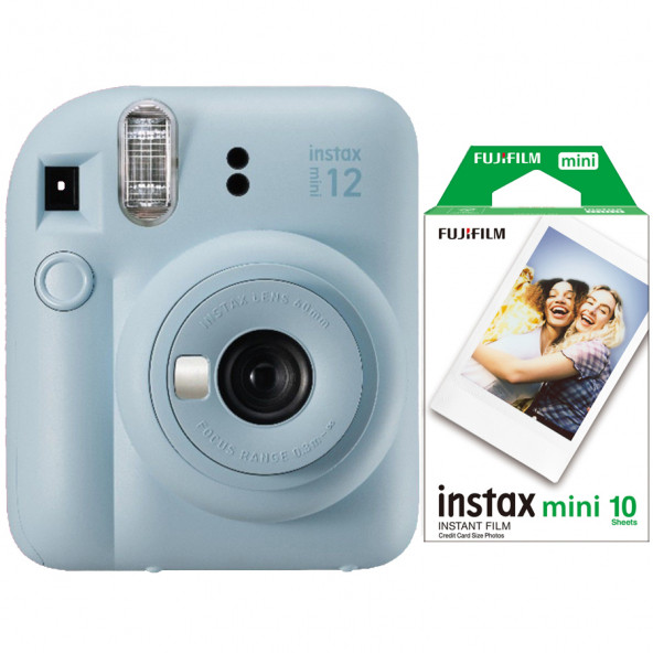 Fujifilm İnstax Mini 12 Fotoğraf MakinesiAskıpil10'lu film (mavi)