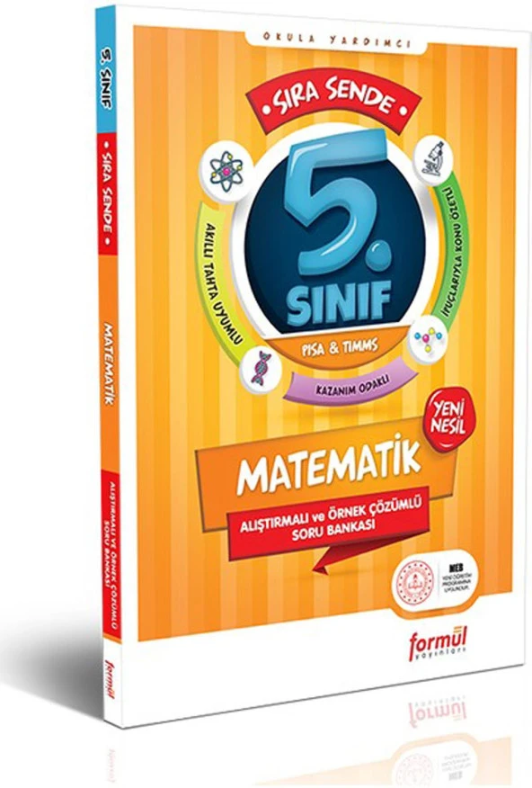 Formül Yayınları 5. Sınıf Sıra Sende Matematik Alıştırmalı Ve Örnek Çözümlü Soru B.