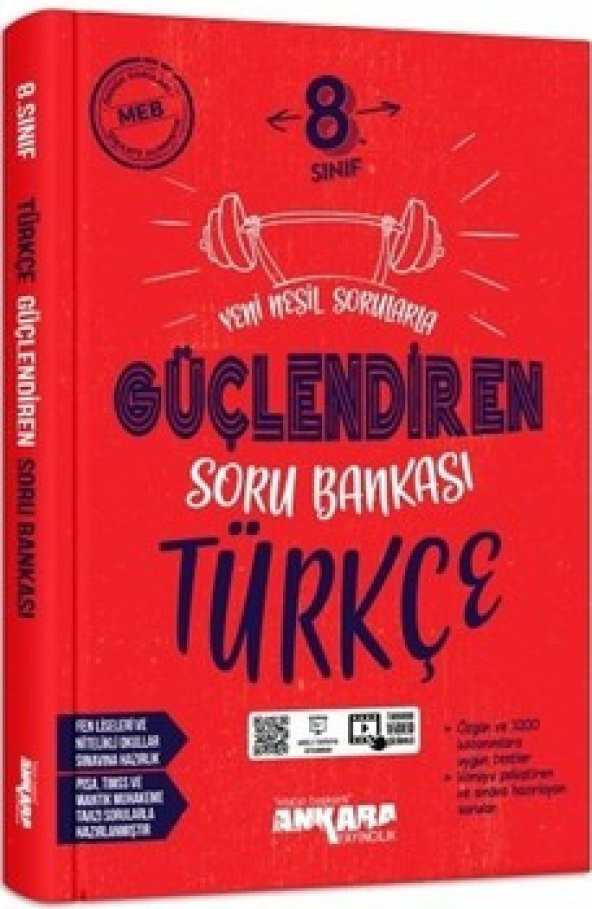 Ankara Yayınları 8. Sınıf Lgs Türkçe Güçlendiren Soru Bankası Son Baskı