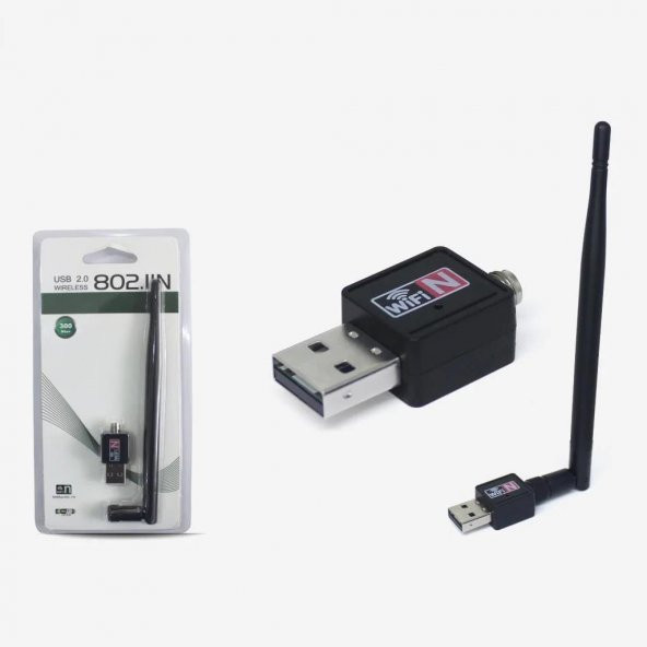 Hadron HD779 USB Wireless Adaptör Antenli 150Mbps