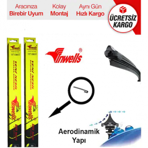 INWELLS Mitsubishi Colt 1996-2004 Ön Muz Silecek Takımı - Resim 2