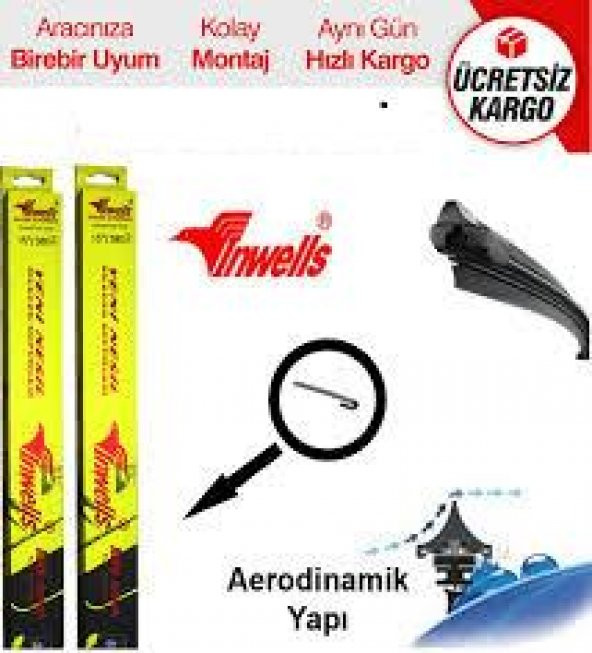 INWELLS Toyota Hilux 2005-2012 Ön Muz Silecek Takımı - Resim 2