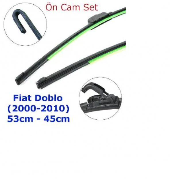 İnwells Fiat Doblo 2000-2010 Ön Muz Silecek Takımı - 2