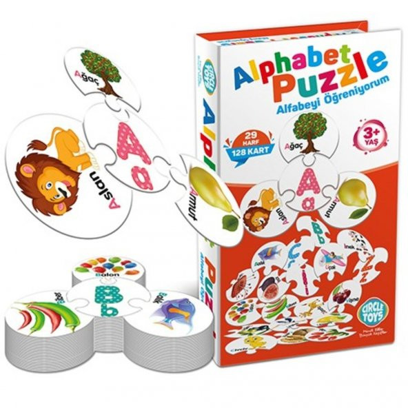 Alfabe Puzzle 29 Harf 128 Parça Eğitim Seti - 3