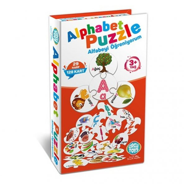 Alfabe Puzzle 29 Harf 128 Parça Eğitim Seti - 4