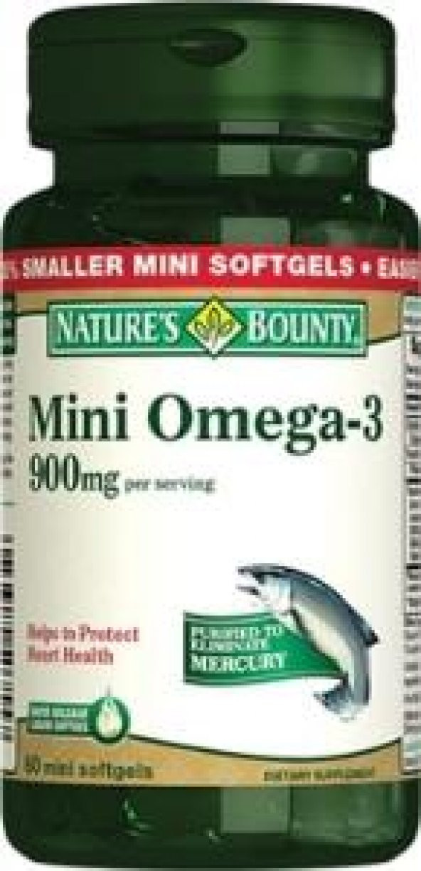 Natures Bounty Omega 3 900 mg 60 Mini Kapsül