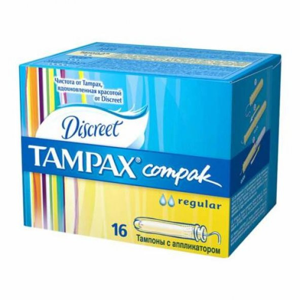 Discreet Tampax Compak Regular (Normal) 16 Adet