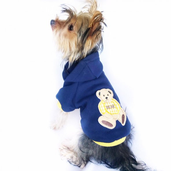 Athletique Navy Teddy Sweatshirt Köpek Kıyafeti Köpek Elbisesi