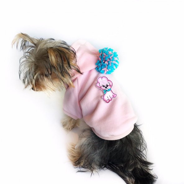 Athletique Pink Dog Sweatshirt Köpek Kıyafeti Köpek Elbisesi