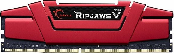 GSKILL RipjawsV 16GB DDR4 3000Mhz CL16 Tek Modül 1.35V Kırmızı (F4-3000C16S-16GVRB)