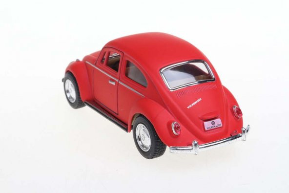 Welly Mat Volkswagen Beetle Model Araba -Kırmızı - 3