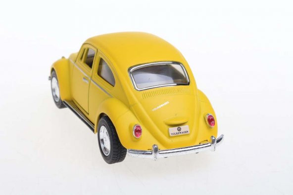 Welly Mat Volkswagen Beetle Model Araba -Sarı - 3
