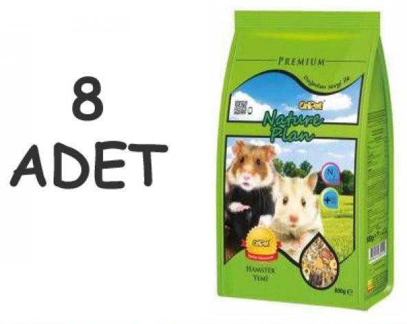 Nature Plan HamsterYemi 800 Gr X 8 Adet