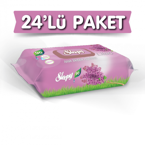 Sleepy Leylak Kokulu Islak Havlu 24X90 lı 24 Paket 2160 Yaprak