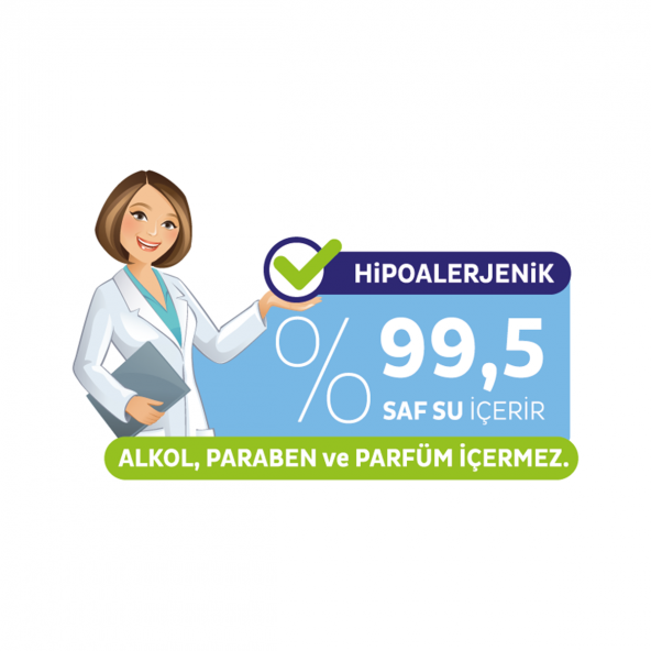 Sleepy Natural Yenidoğan Islak Pamuklu Havlu12x40 480 Yaprak - 10