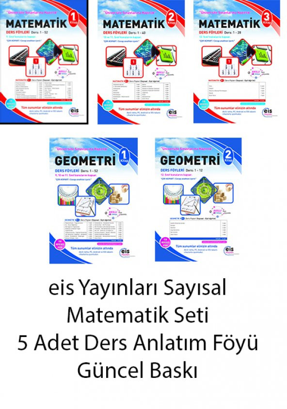 eis Yayınları Matematik Geometri Seti 5 Kitap Birarada