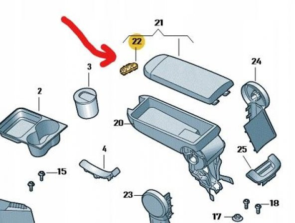 Kol Dayama Açma Mandalı SEAT TOLEDO   3B0868445 - 3