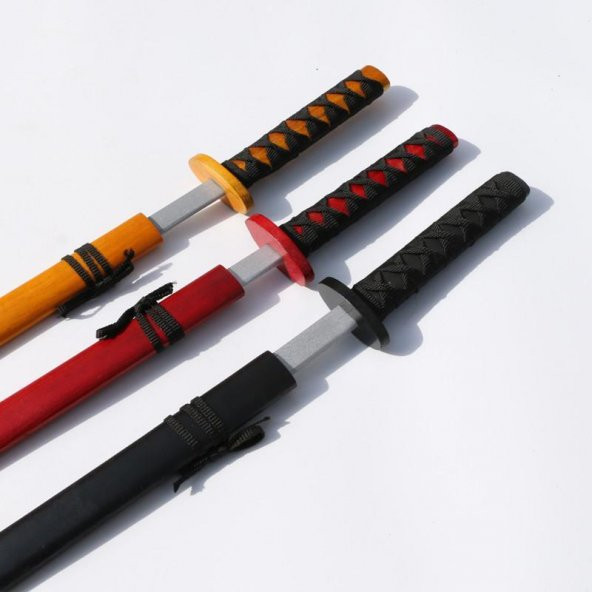 Ahşap Samuray Kılıcı Dekoratif Ninja Katana Duvar Süsü Oyuncak