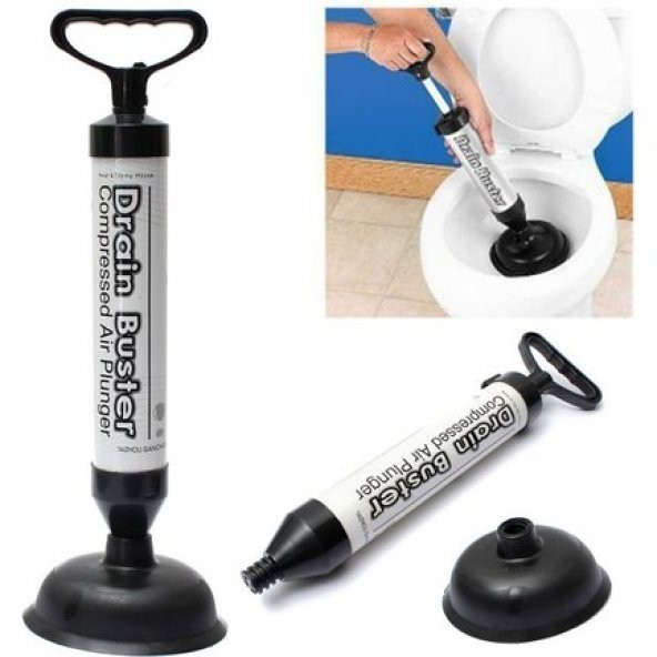 Tuvalet Klozet Pompa Banyo Lavabo Küvet Gider Açıcı Hava Pompası - 4
