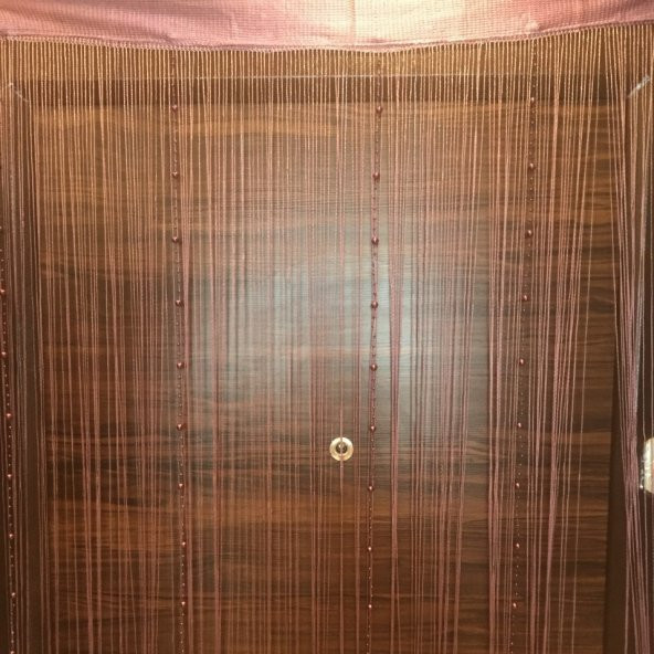 Kapı Perdesi Şerit Boncuklu İp Panel Oda Ayırıcı Püskül Sineklik - 8