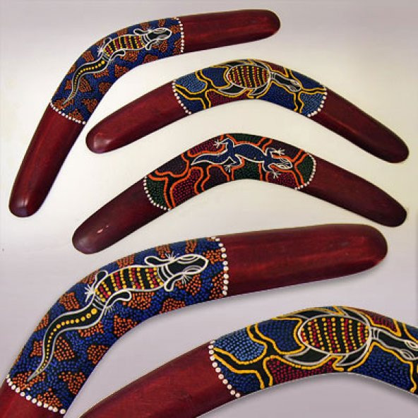 Büyük Ahşap Bumerang Dekoratif El Yapımı Boomerang Frizbi Oyuncak