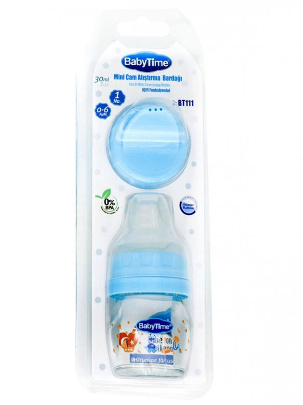Baby Time Mini Cam Alıştırma Bardağı BT111 Mavi