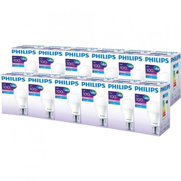 6lı 12li Philips Led Ampul 14W-100W E27 Duylu Beyaz Işık