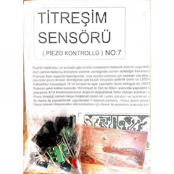 Titreşim Sensörü (Piezo Kontrollü) (Demonte)