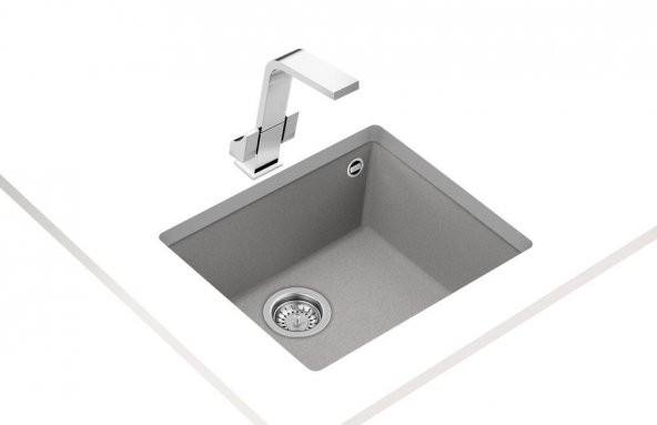 TEKA SQUARE 50X40 TEZGAH ALTI GRANİT EVYE STONE GREY - 2