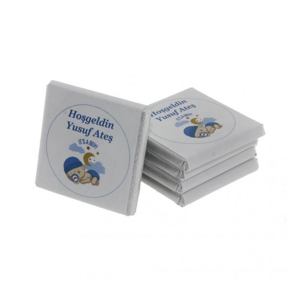 48 Adet İsim Etiketli Uyuyan Bebek Madlen Çikolata - 4