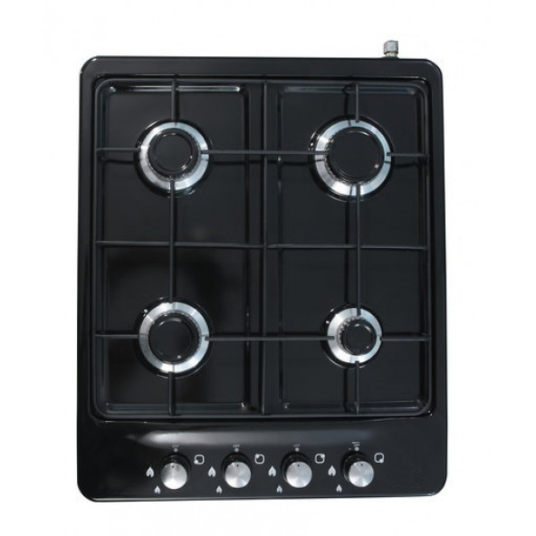 Erato 4 Gözlü Ocak Doğalgaz Set Üstü Siyah Ocak - 4