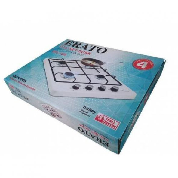 Dört Gözlü Ocak Erato Tüplü LPG Set Üstü Ocak - 5