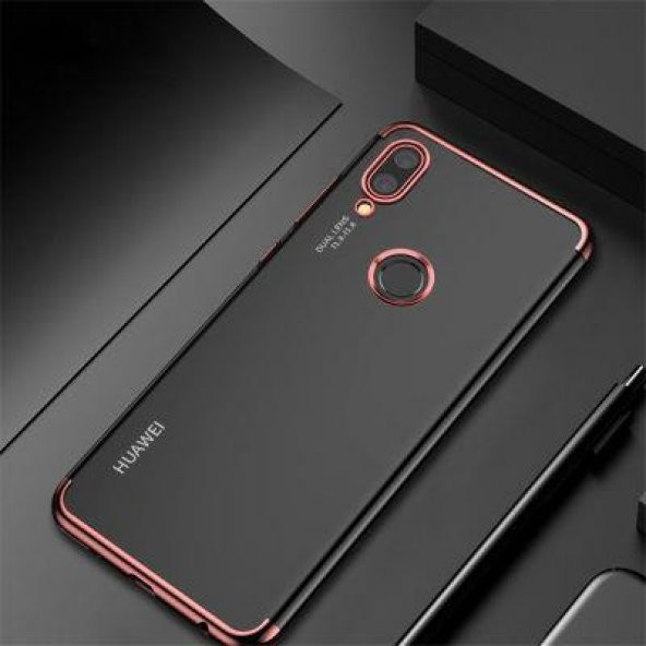 Xiaomi Redmi Note 7 Köşeleri Renkli Şeffaf Kamera Korumalı Kılıf - 8