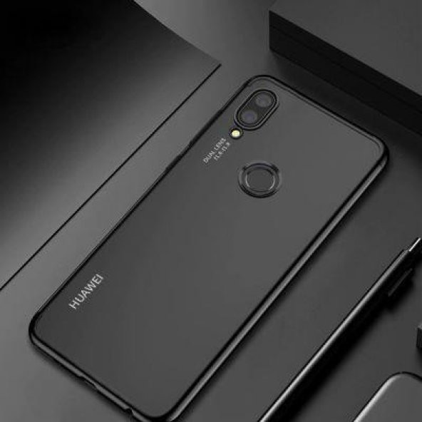 Xiaomi Redmi Note 7 Köşeleri Renkli Şeffaf Kamera Korumalı Kılıf - 9
